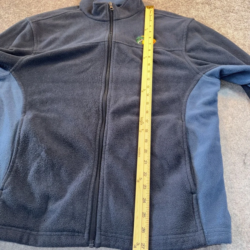Bass Pro Shops Full-Zip Fleece Jacket Medium Blue Two-Tone Polyester